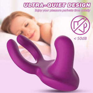 3-motor Vibrating Nipple Clitoral G-spot Penis Stimulator