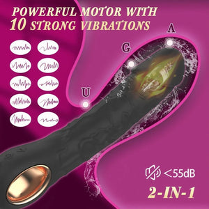 Handheld Heated Vibrating Bendable Dildo
