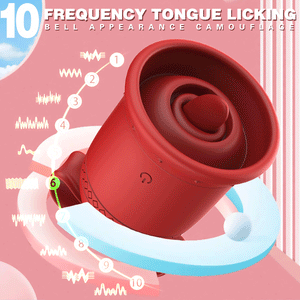 Bell 2-in-1 App Remote Control Sucking Tongue Licking Clitoris Stimualator