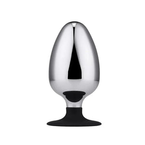 Stainless Steel Anal Plug Big Egg-shaped Anal Expander Sex Toy For Adults