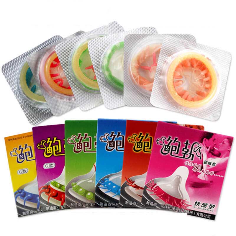 Bob Adult Sex Extra Sensitive G-Spot Stimulate Condoms (Pack of 6 Assorted Design)-ZhenDuo Sex Shop-ZhenDuo Sex Shop