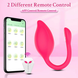 App & Wireless Remote 9 Frequncy Strong Shock Panty Vibrator
