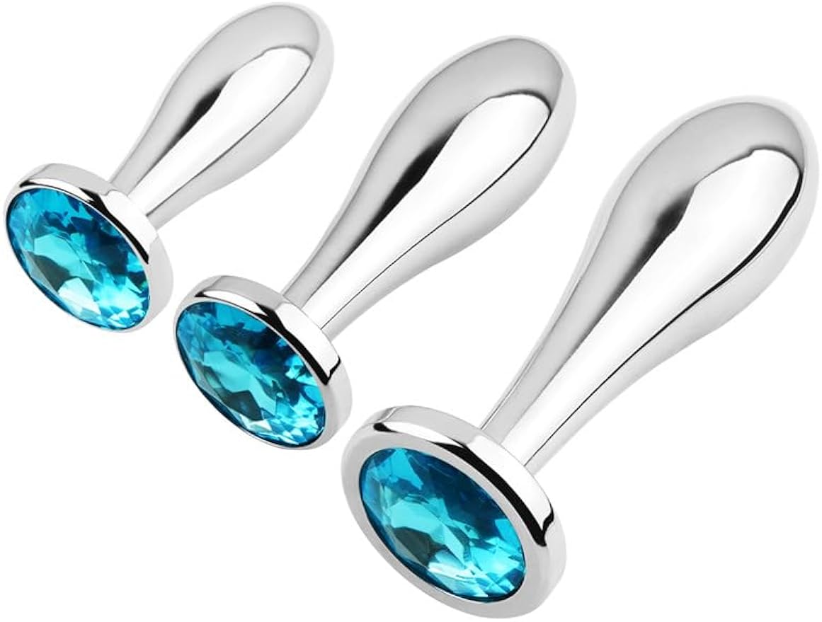 Premium Metal Silver Butt Plug Trainer Kit Anal Expanding Adult Toy fo ZhenDuo Sex Shop Premium Metal Silver Butt Plug Trainer Kit Anal Expanding Adult Toy fo ZhenDuo Sex Shop