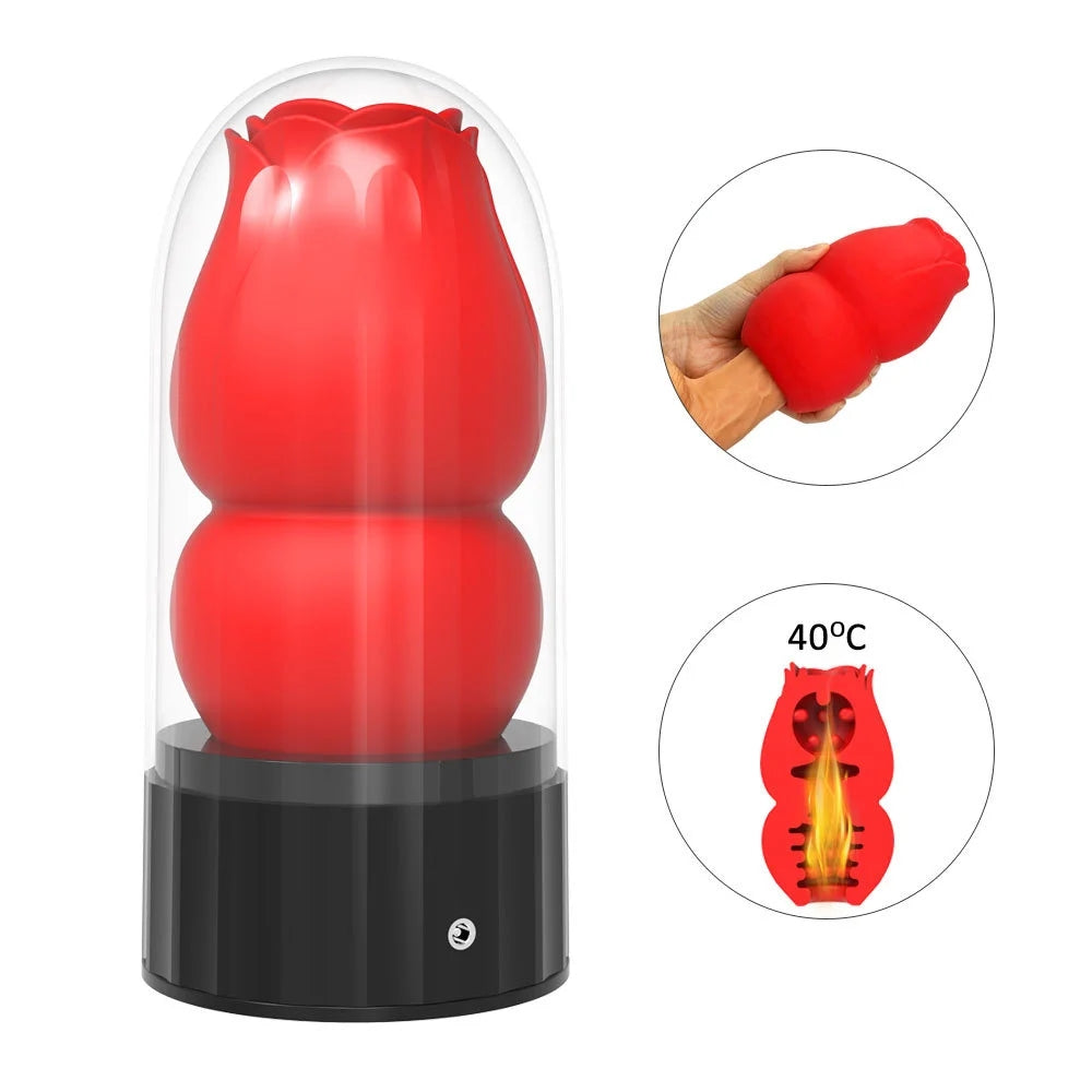 Male Rose Toy Heating Manual Masturbation Cup ZhenDuo Sex Shop Male Rose Toy Heating Manual Masturbation Cup ZhenDuo Sex Shop