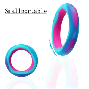 Super Soft Colorful Tight Locking Penis Ring