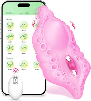 Butterfly Wearable Panty Vibrator with App & Remote Control Vibrating Clitorals Stimulator-ZhenDuo Sex Shop-ZhenDuo Sex Shop