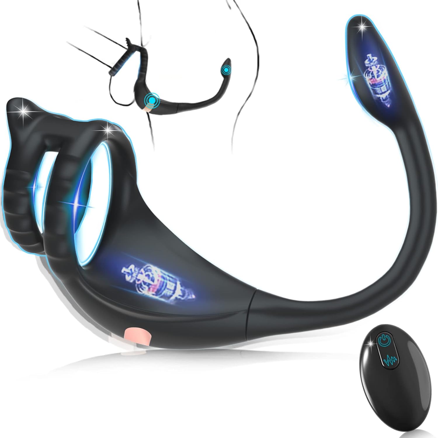 Vibrating Cock Ring Taint Stimulator with Mini Bullet, Remote Control ZhenDuo Sex Shop Vibrating Cock Ring Taint Stimulator with Mini Bullet, Remote Control ZhenDuo Sex Shop