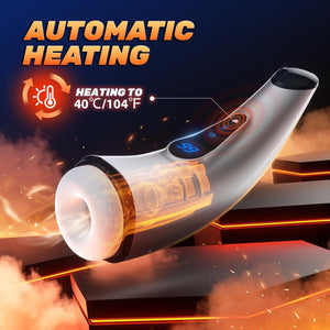 HGOD 007 Pro LCD Display Smart Heating Masturbator 3D Textured Sleeve with 9 Sucking & 9 Vibrating Modes