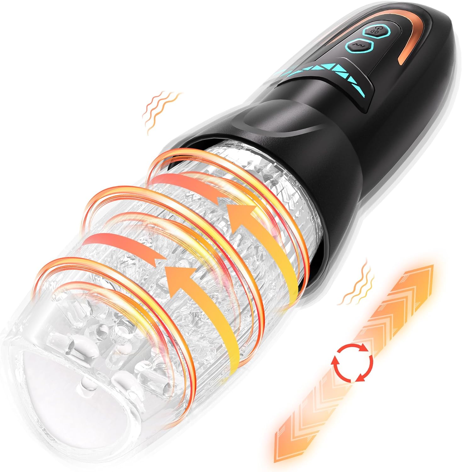 Automatic Male Masturbator Sex Toy with 10 Vibration, 8 Thrusting & Ro ZhenDuo Sex Shop Automatic Male Masturbator Sex Toy with 10 Vibration, 8 Thrusting & Ro ZhenDuo Sex Shop