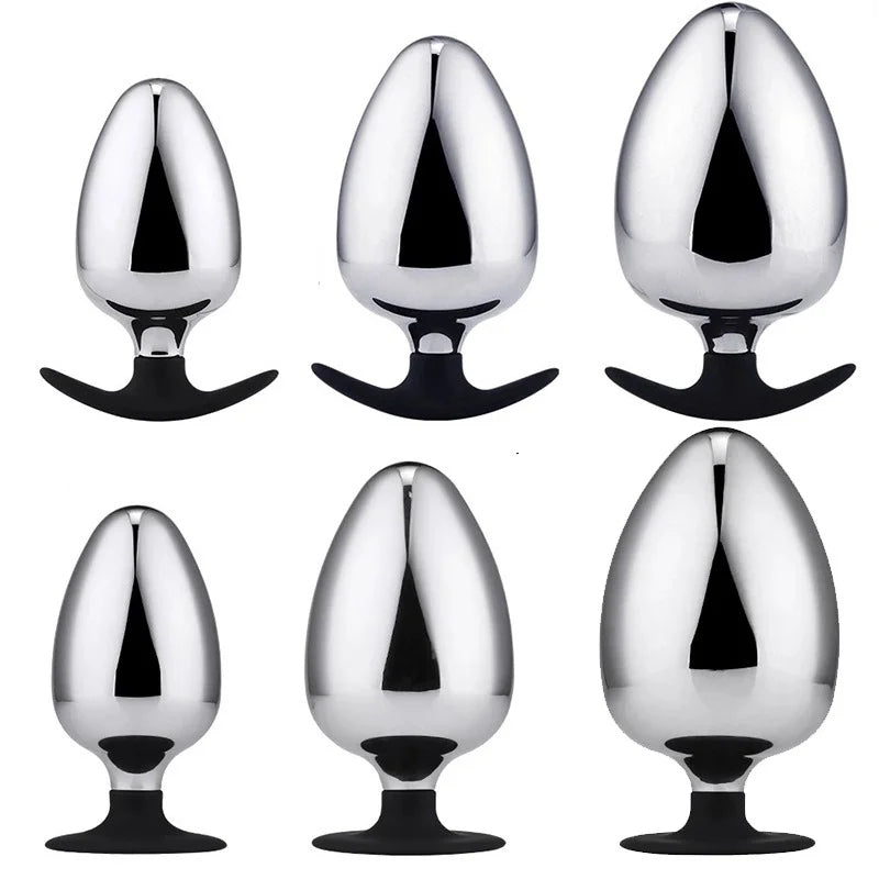 Stainless Steel Anal Plug Big Egg-shaped Anal Expander Sex Toy For Adu ZhenDuo Sex Shop Stainless Steel Anal Plug Big Egg-shaped Anal Expander Sex Toy For Adu ZhenDuo Sex Shop