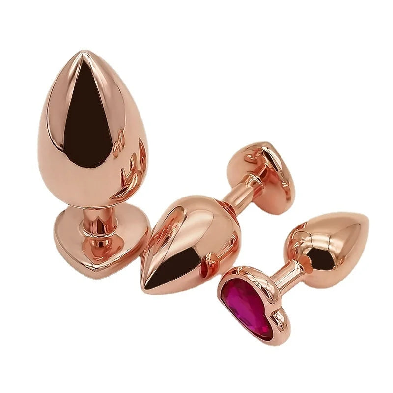 Heart-shaped Metal Butt Plug Anal Toys ZhenDuo Sex Shop Heart-shaped Metal Butt Plug Anal Toys ZhenDuo Sex Shop