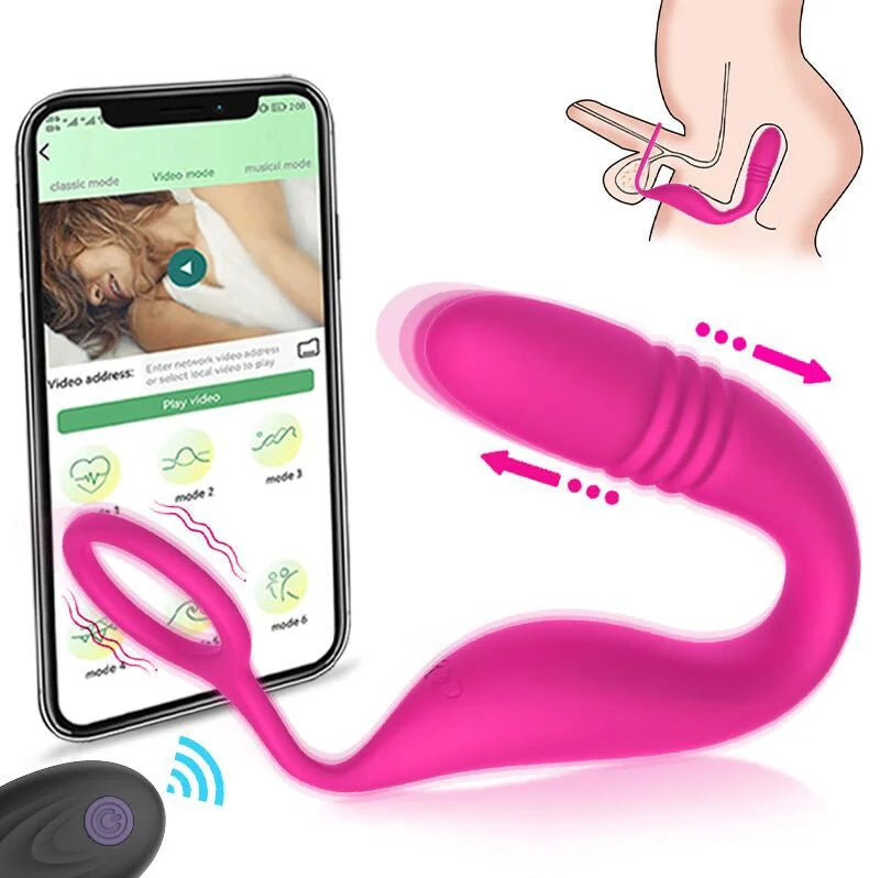 2-in-1 Thrusting Vibrating Prostate Massager With Cock Ring ZhenDuo Sex Shop 2-in-1 Thrusting Vibrating Prostate Massager With Cock Ring ZhenDuo Sex Shop