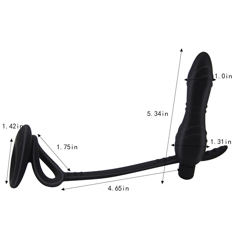 Male Anal Plug Anal Vibrator Prostate Massager With Cock Ring