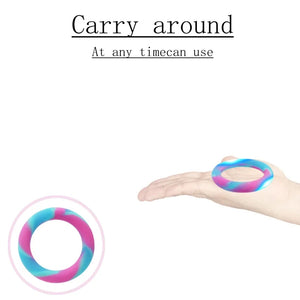 Super Soft Colorful Tight Locking Penis Ring