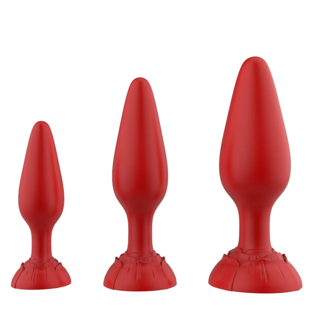 Rola Rose Anal Plug Three Piece Set ZhenDuo Sex Shop Rola Rose Anal Plug Three Piece Set ZhenDuo Sex Shop