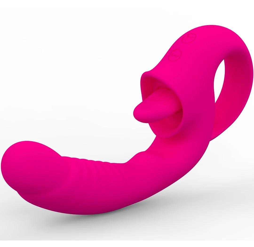 Ava 2-in-1 Tongue-licking Vibrator