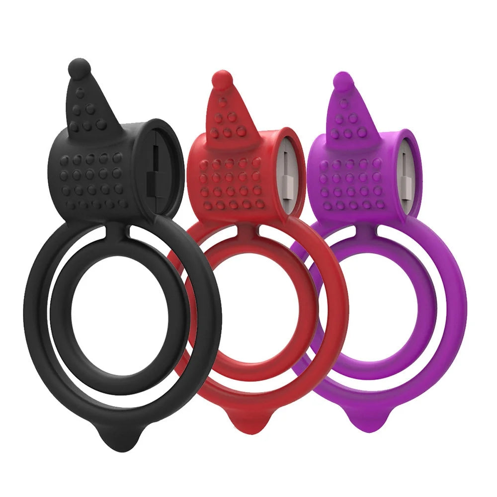 Male Vibrating Penis Ring Delay Ejaculation Cock Ring Vibrator  ZhenDuo  Sex Shop