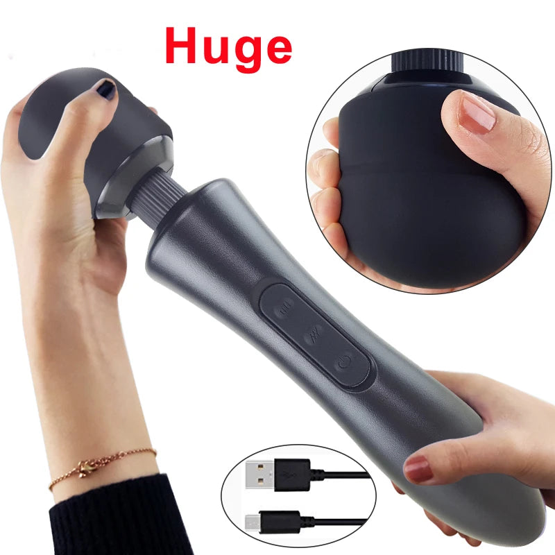 Powerful Magic Wand Vibrator for Women Big AV Body Massager G Spot Cli ZhenDuo Sex Shop Powerful Magic Wand Vibrator for Women Big AV Body Massager G Spot Cli ZhenDuo Sex Shop