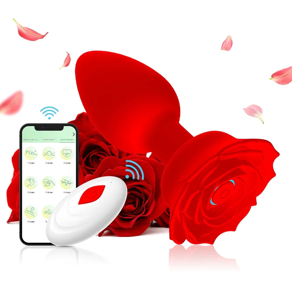 App / Wireless Remote Control Rose Anal Plug ZhenDuo Sex Shop App / Wireless Remote Control Rose Anal Plug ZhenDuo Sex Shop