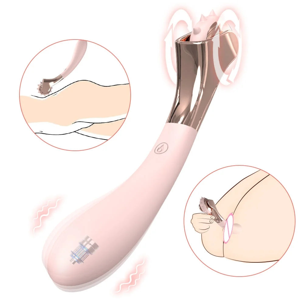 Fillet Shape Roller Clitoris Stimulator G Spot Breast Body Massage Vib ZhenDuo Sex Shop Fillet Shape Roller Clitoris Stimulator G Spot Breast Body Massage Vib ZhenDuo Sex Shop