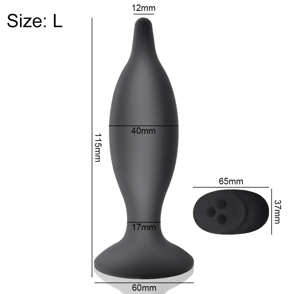 Remote Control Anal Plug Vibrator Prostate Massage G-spot Stimulator