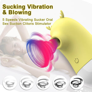 Safiman 2 in 1 Oral Tongue Clitoris Stimulator Nipple Clit Sucker Vibrator-ZhenDuo Sex Shop-ZhenDuo Sex Shop