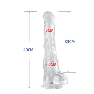 Transparent Silicone Super Huge Giant Horse Dildos Sex Toys for Women Men Gay-ZhenDuo Sex Shop-XL-ZhenDuo Sex Shop
