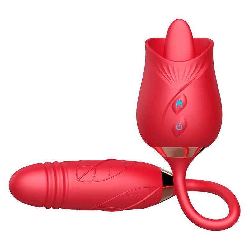 10 Frequencies Double Head Rose Toy Vibrator w/ Thrusting Dildo ZhenDuo Sex Shop 10 Frequencies Double Head Rose Toy Vibrator w/ Thrusting Dildo ZhenDuo Sex Shop