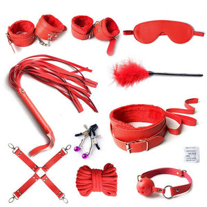 10Pcs/Set Whip Rope Neck Bondage Clip BDSM Toys-ZhenDuo Sex Shop