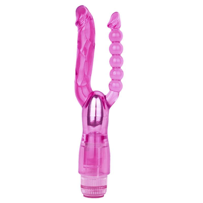 Dual Penetrator Vibe with Anal Beads ZhenDuo Sex Shop Dual Penetrator Vibe with Anal Beads ZhenDuo Sex Shop