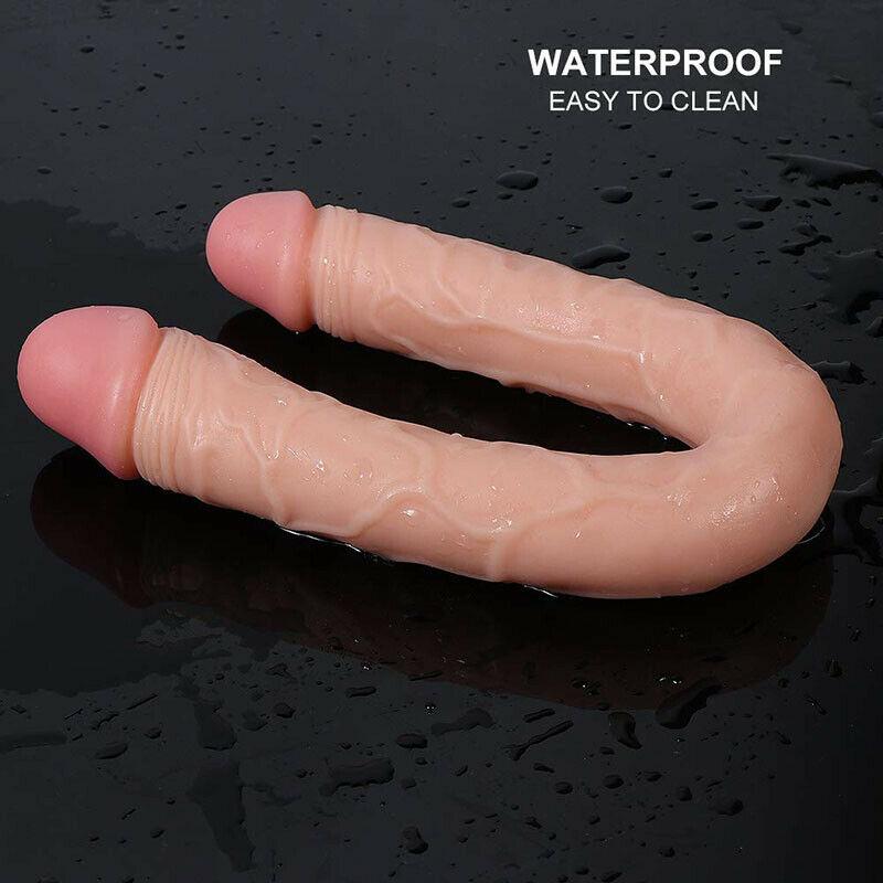 18'' Big Silicone Realistic Double Ended Dildo-ZhenDuo Sex Shop