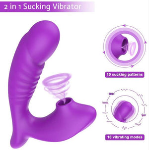 G Spot Clitoral Sucking Vibrator with 10 Intensities-ZhenDuo Sex Shop