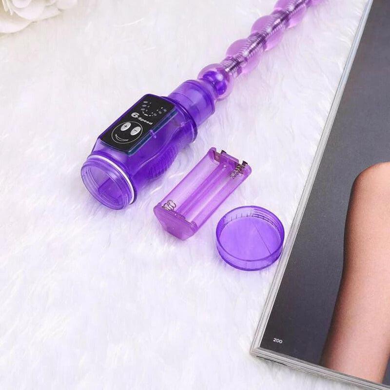 6 Vibrating Function Female Vibrating Pull Anal Beads Vibrator-ZhenDuo Sex Shop