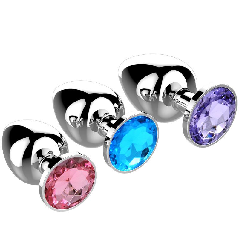 JiuAi Crystal Diamond Steel Anal Plug 3 Sizes ZhenDuo Sex Shop JiuAi Crystal Diamond Steel Anal Plug 3 Sizes ZhenDuo Sex Shop
