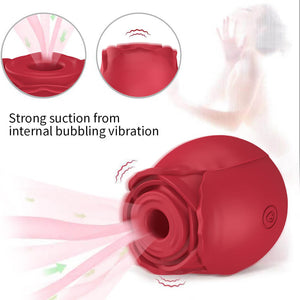 Omysky Rose Shape Vagina Sucking Vibrator Intimate Nipple Sucker Oral Licking Clitoris Stimulation-vibrator-ZhenDuo Sex Shop-ZhenDuo Sex Shop