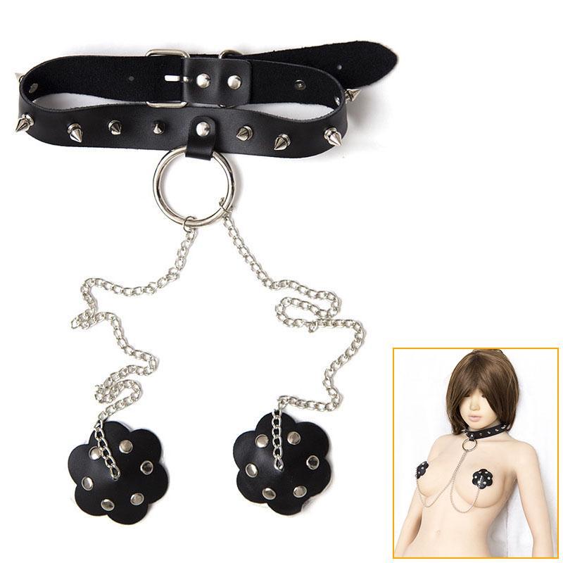 PU Leather Bondage Restraint Nipples BDSM Sex Adult Toy ZhenDuo Sex Shop PU Leather Bondage Restraint Nipples BDSM Sex Adult Toy ZhenDuo Sex Shop