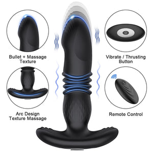 Telescopic Vibrating Butt Plug Anal Vibrator Wireless Remote Sex Toys for Women Ass Anal Dildo Prostate Massager Men Buttplug-anal plug-ZhenDuo Sex Shop-ZhenDuo Sex Shop