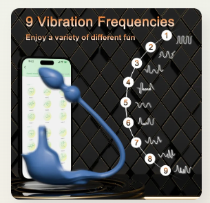 Elevate Intimacy with the App Remote Control Strong Shock Cock Rings & Anal Vibrator