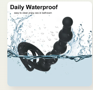 Experience Ultimate Pleasure: Dual Cock Rings with Anal Beads/Dildo