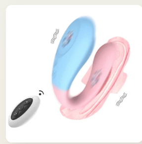 Waterproof Rechargeable Remote Control Couple Vibrator with 8 Frequencies