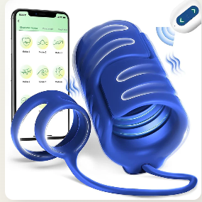 Revolutionize Pleasure with the App Remote Control Penis Sleeve with Double Rings