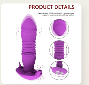 Telescopic G-spot Vibrator With Remote Control Anal Vibrator Prostate Massager