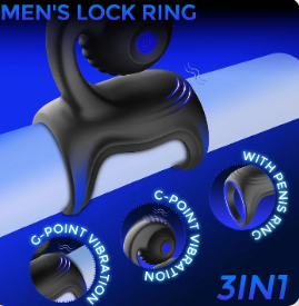 Snail 10 Frequency Vibrating Penis Ring & Clit Stimulator