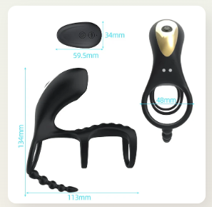 Elevate Your Intimate Moments with the 10 Frequency Vibrating Cock Ring