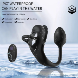 Remote Control 2-in-1 Cock Ring & Anal Vibrator