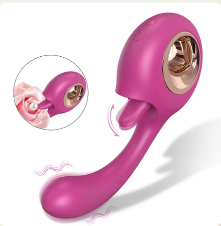 Discover Sensational Pleasure with the Donut 2-in-1 Clit Licking Toy and G-Spot Vibrator