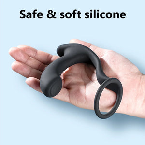 Greedy Finger Male Vibrating Clip Prostate Massager With Cock Ring