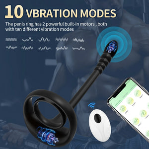 App / Wireless Remote Control Vibration Penis Ring For Couples