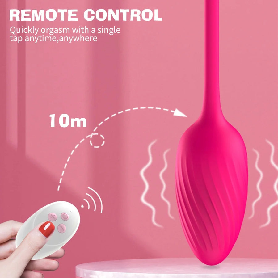 Remote Control Vibrating Egg Built-in Kegel Ball Panties Vibrator