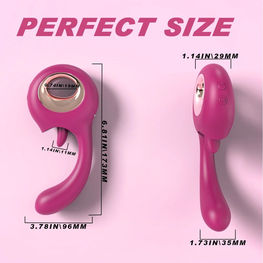 Donut 2-in-1 Clit Licking Toy G Spot Vibrator ZhenDuo Sex Shop Donut 2-in-1 Clit Licking Toy G Spot Vibrator ZhenDuo Sex Shop